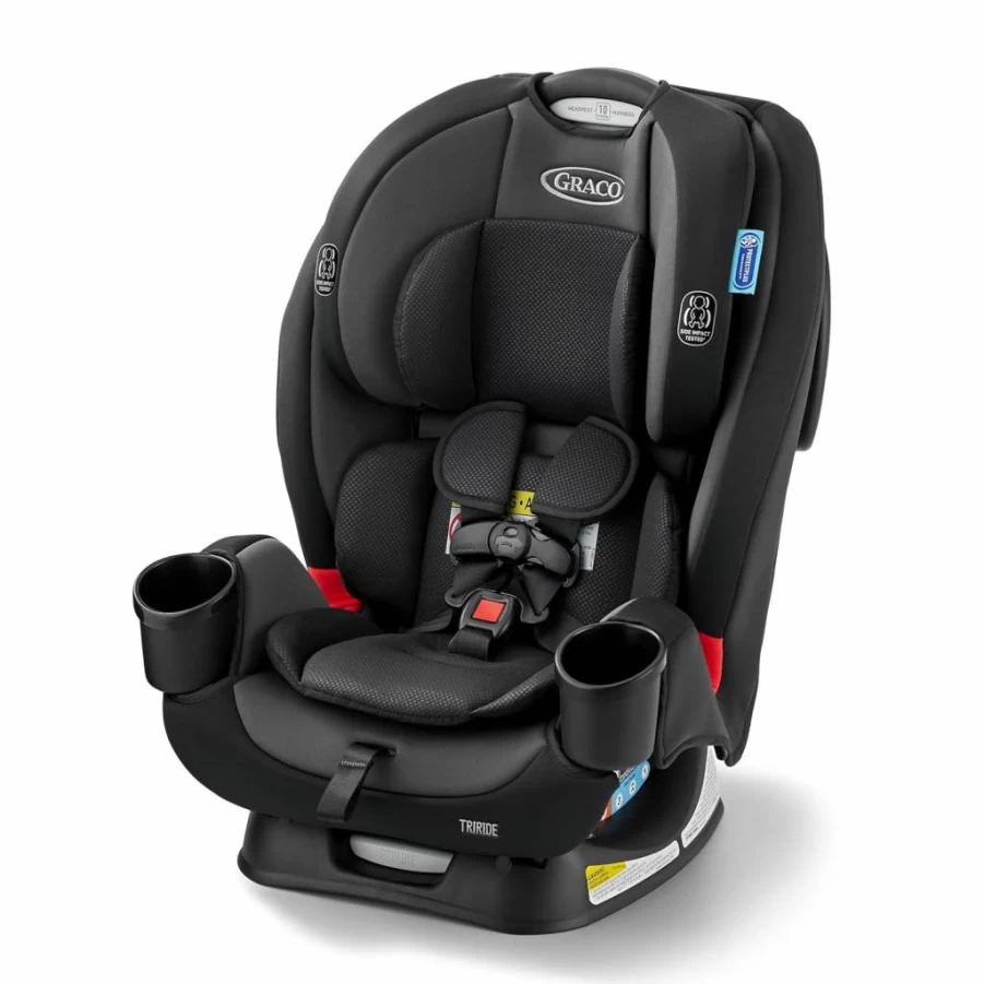 Graco TriRide 3-in-1 Convertible Car Seat for Infants to Toddlers - Rear & Forward Facing Highback Booster with Redmond Color for Safe Long Travel