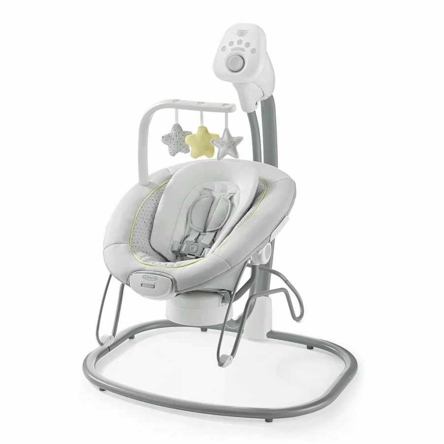 Graco Sway2Me Portable Baby Swing & Bouncer Seat with Music, Sounds, Adjustable Settings – Watson Collection