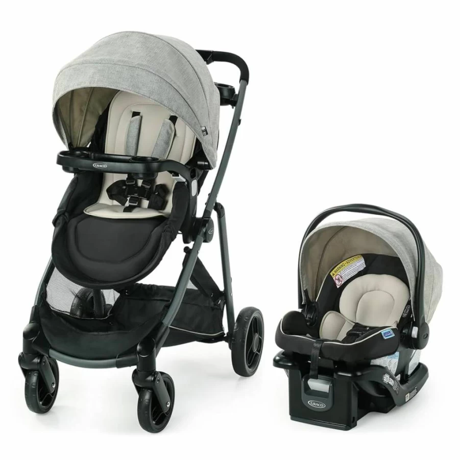 Graco Modes Element LX Travel System Stroller with Car Seat, Lightweight & Compact for Easy Travel, Lynwood Design