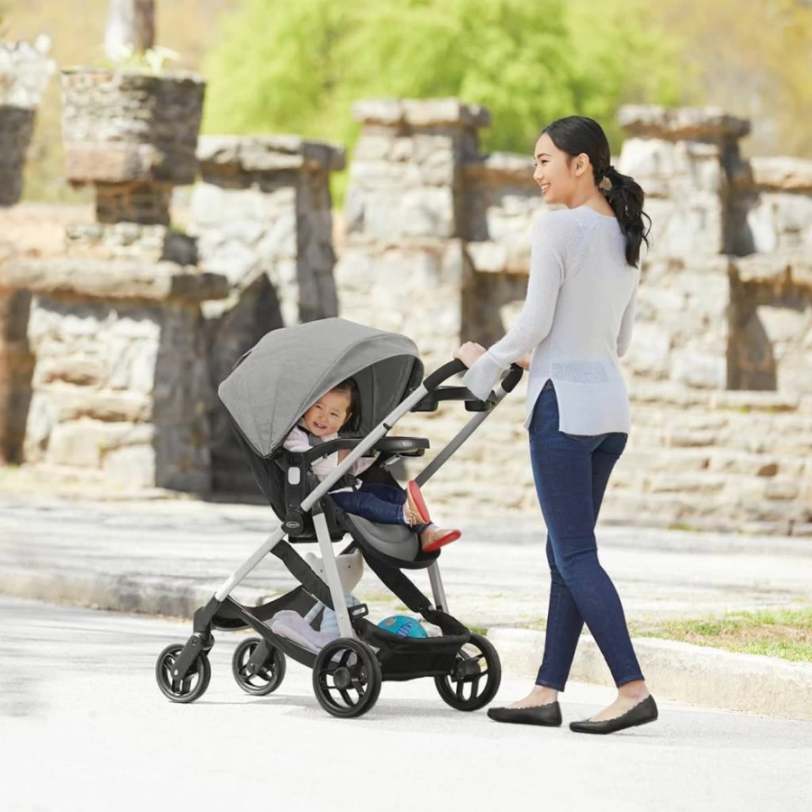 Graco Modes Element LX Travel System Stroller with Car Seat, Lightweight & Compact for Easy Travel, Lynwood Design