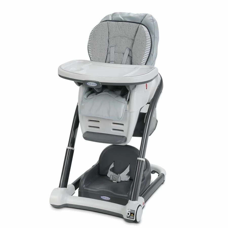 Graco Blossom 6-in-1 Convertible High Chair - Adjustable Infant to Toddler Booster Seat with Easy Clean Tray, Redmond Red, Portable for Travel & Home Use