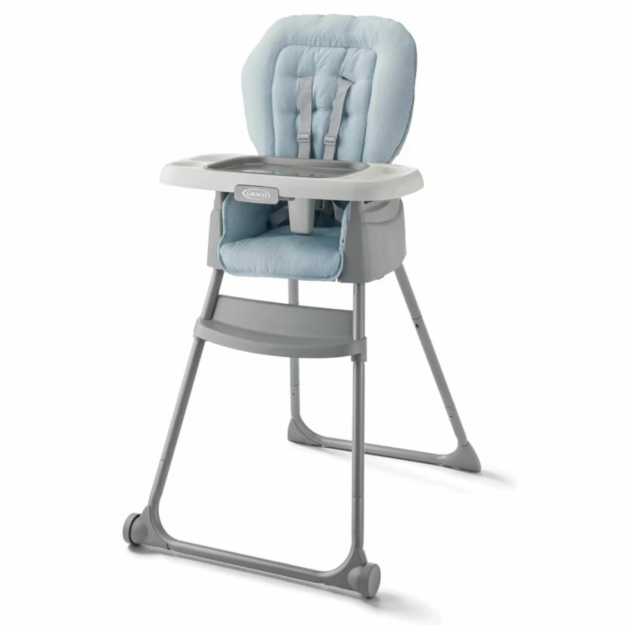 Graco Slim Snacker High Chair - Ultra Slim Fast-Folding Baby High Chair with Multiple Recline Positions for Comfortable Feeding, Space-Saving Design
