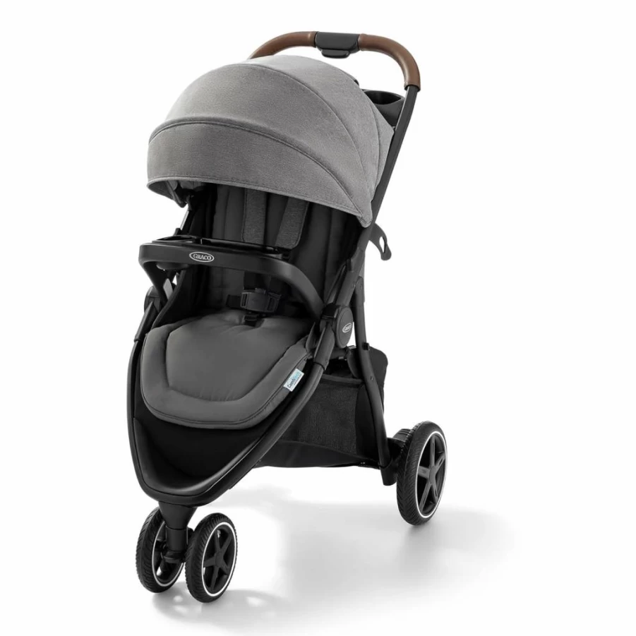 Graco Outpace LX 3-Wheel All-Terrain Baby Stroller with Travel System Compatibility, One-Hand Fold, Suspension Comfort & Never-Flat Tires
