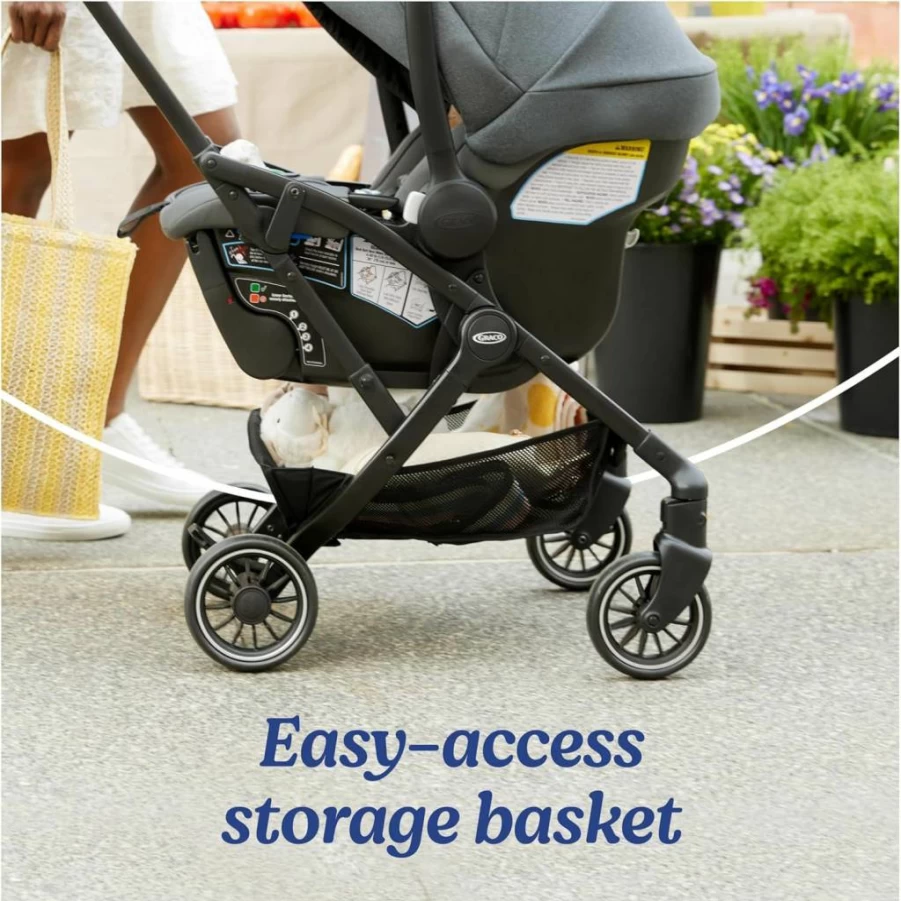Graco Gomax Lightweight Stroller Frame - Universal Compatibility with Graco Infant Car Seats, Compact Backpack Design for Easy Travel