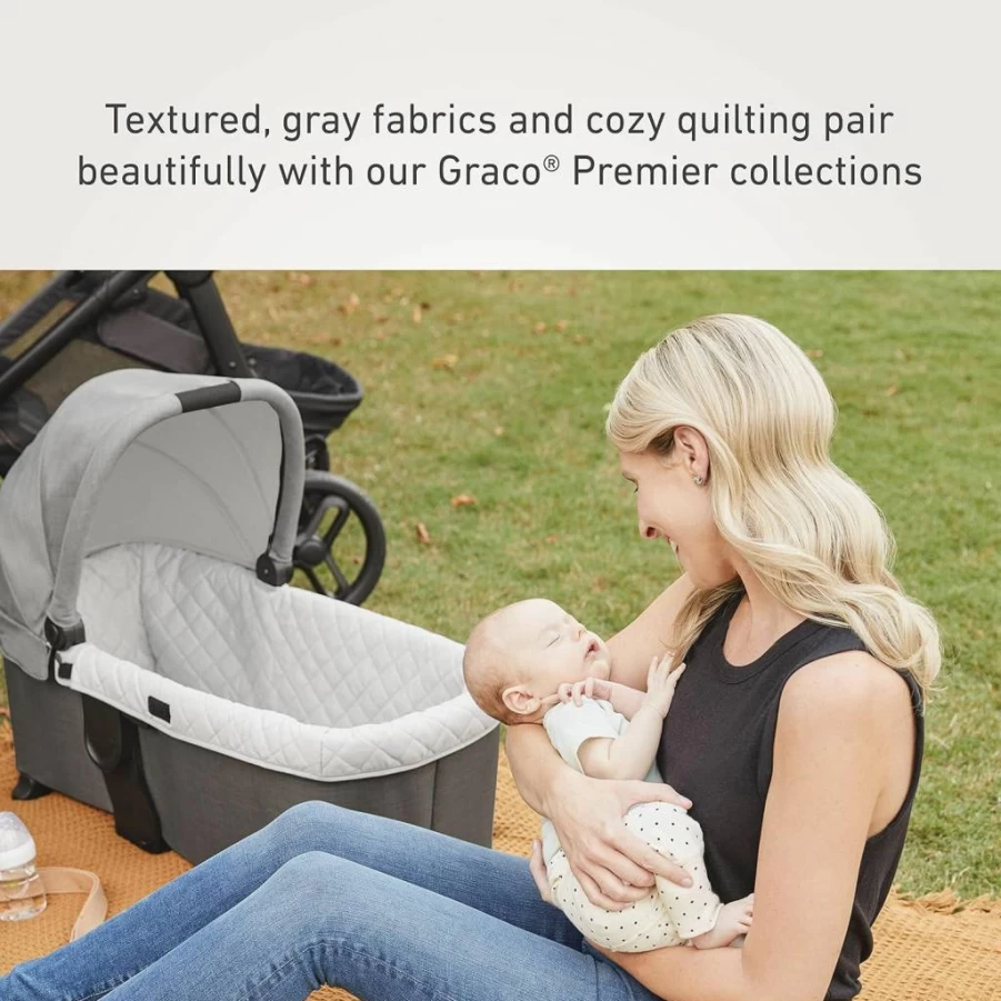 Graco Premier Modes Carry Cot - Lightweight Infant Bassinet for Stroller Travel & Safe Newborn Sleep