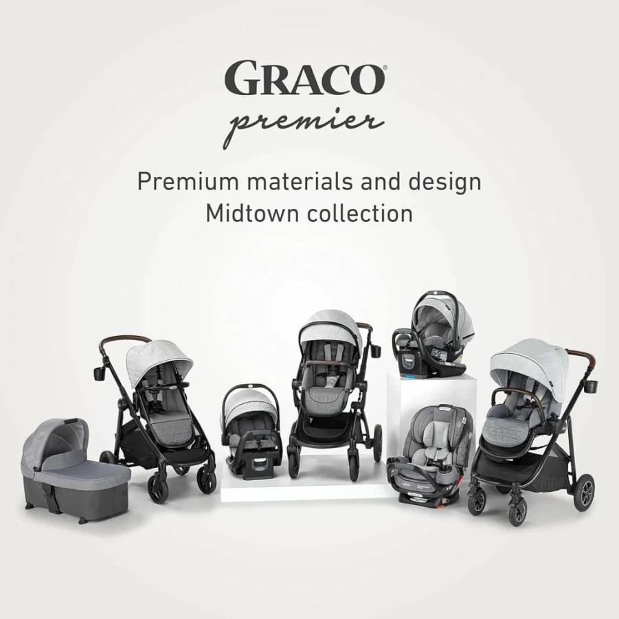 Graco Premier Modes Nest2Grow 4-in-1 Convertible Stroller for Infant to Toddler with Adjustable Seat