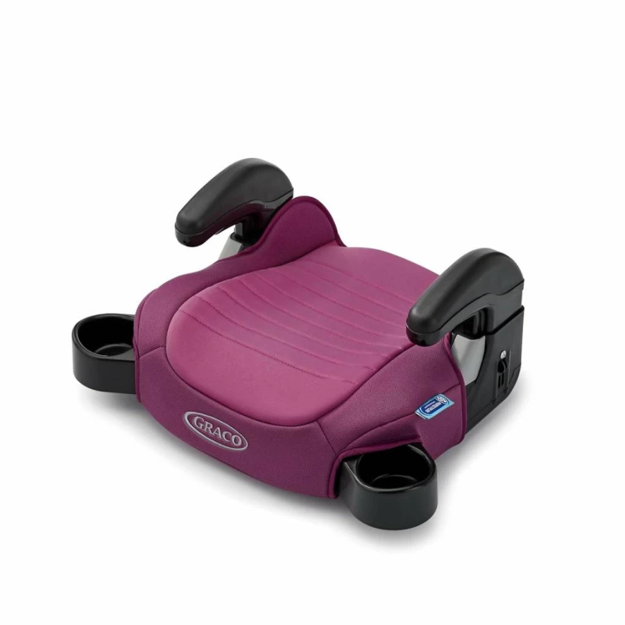 Graco Turbobooster 2.0 Backless Booster Seat for Kids – Trisha Model with Easy-Clean Fabric and Built-In Cup Holders
