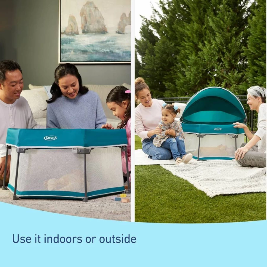 Graco Travel Dome Portable Baby Bassinet - Lightweight, Foldable Infant Bed for On-The-Go Parents