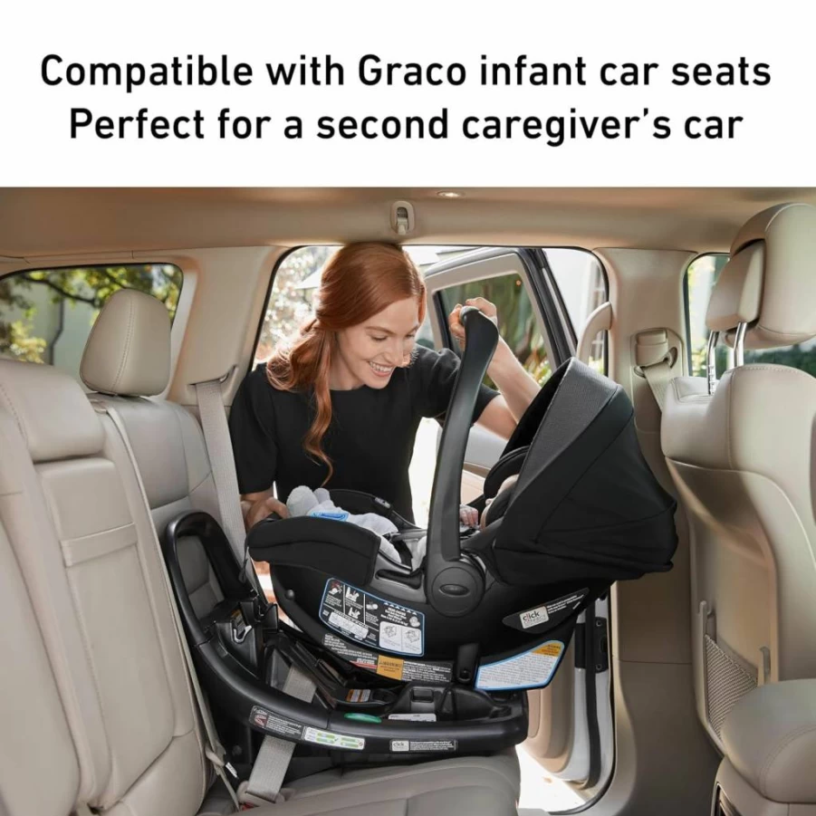 Graco Snugride Snugfit ICS Infant Car Seat Base - Black, Secure & Easy Installation