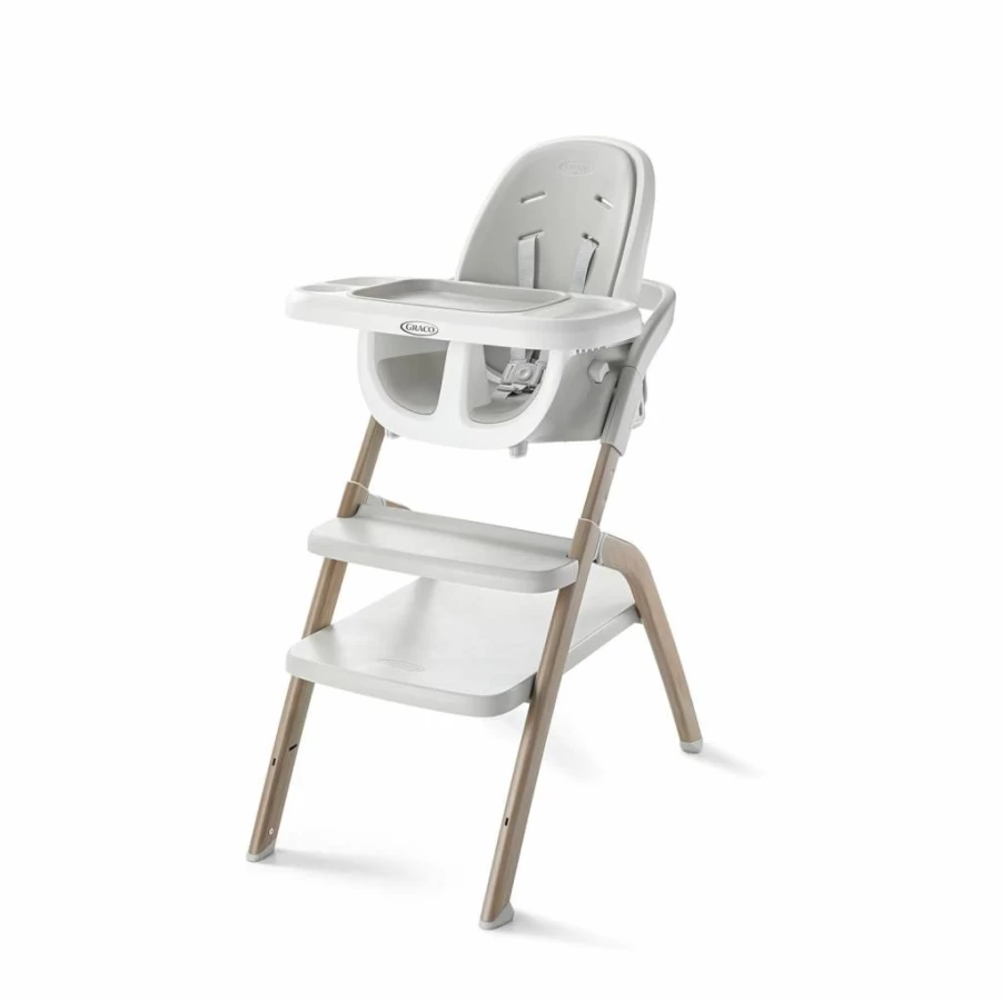 Graco Everystep 6-in-1 Convertible High Chair for Babies and Toddlers - Portable Slim Design with Adjustable Stages, Easy Clean for Dining - Misty Color