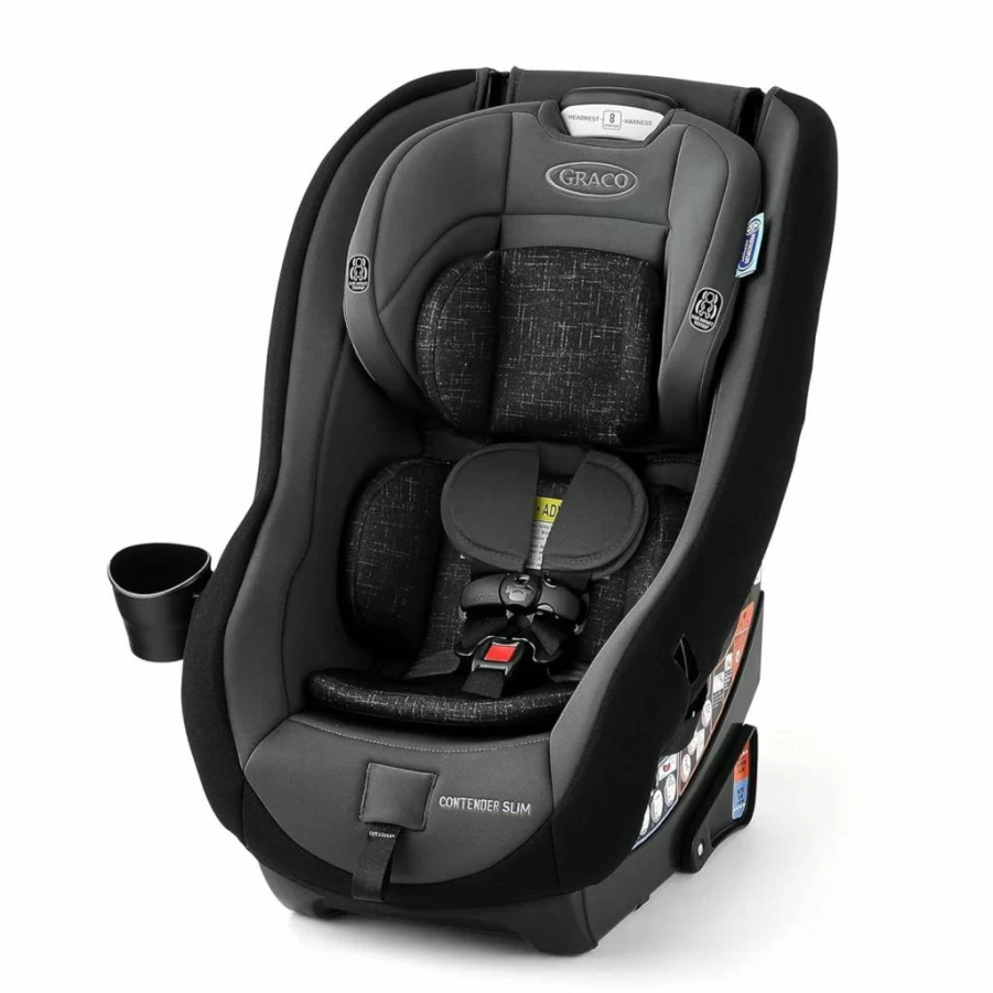 Graco Contender Slim Convertible Car Seat – Lightweight, Space-Saving Design for Compact Cars | West Point Model