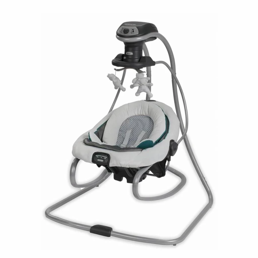 Graco DuetSoothe Baby Swing and Rocker with Adjustable Speeds, Portable Seat, and Soothing Vibrations